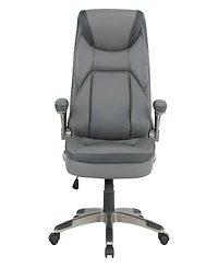 Office Star 49.5" Leather, Nylon Executive Bonded Leather Chair