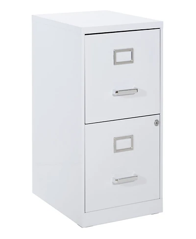 Office Star 23.5" 2 Drawer Locking Metal File Cabinet