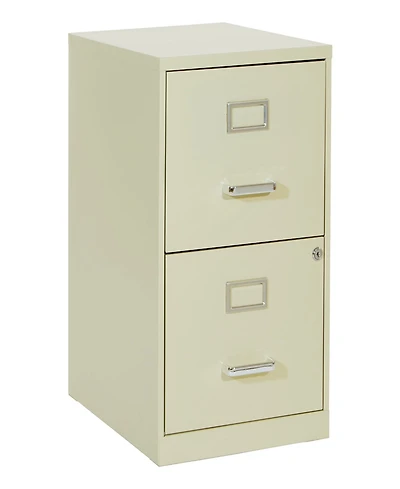 Office Star 23.5" 2 Drawer Locking Metal File Cabinet