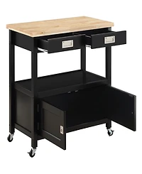 Office Star 35.25 Wood Radford Kitchen Cart
