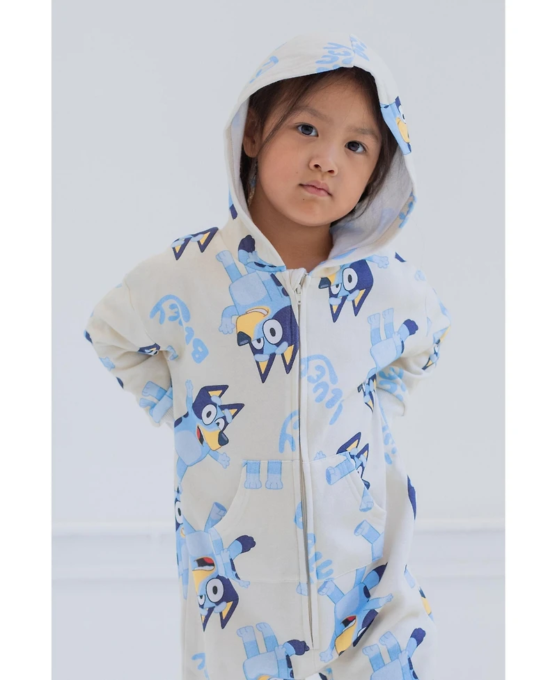 Bluey Fleece Zip Up Coverall