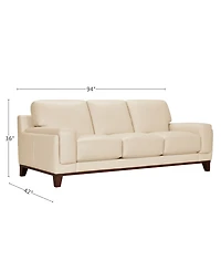 Jeddo 94" Leather Sofa, Created for Macy's