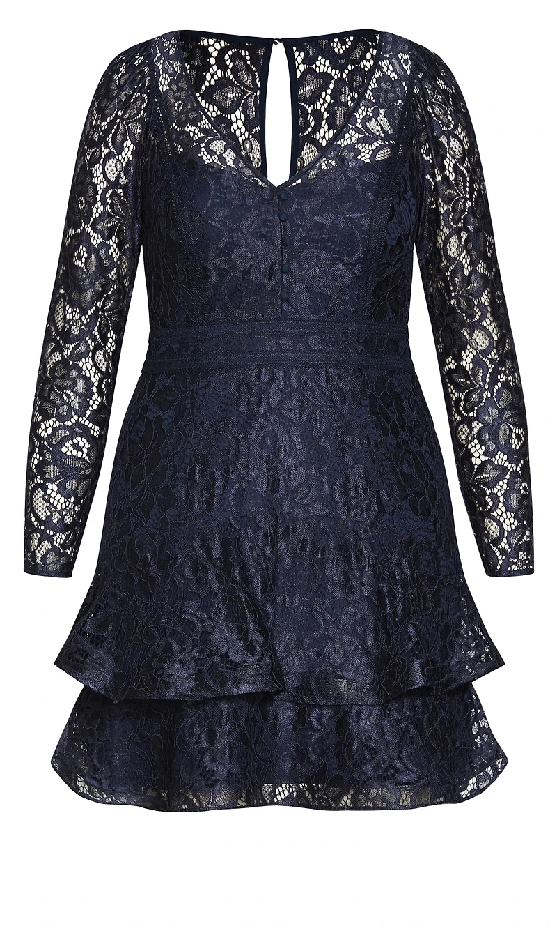 City Chic Plus Lace Lover Dress