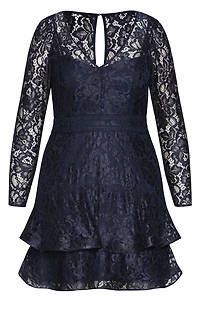 City Chic Plus Lace Lover Dress