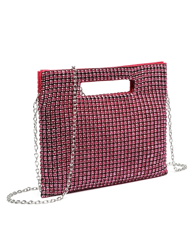 Like Dreams Vivienne Rhinestone Multi Crossbody Clutch