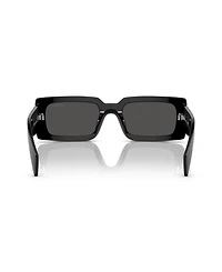 Prada Lettering Rectangular Women's Sunglasses