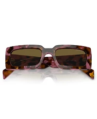 Prada Lettering Rectangular Women's Sunglasses