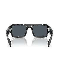 Prada Low Bridge Rectangular Men's Sunglasses, Pr A05SF