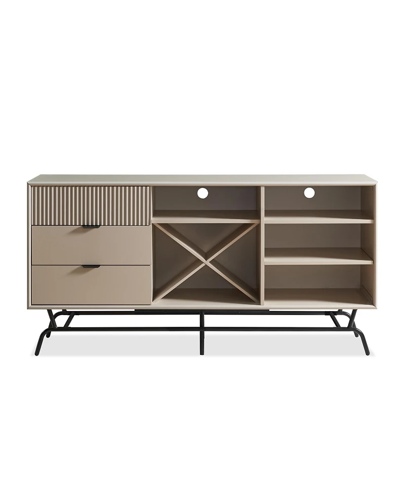 Furniture of America 60" Mdf Sami Composite Wine Rack Buffet