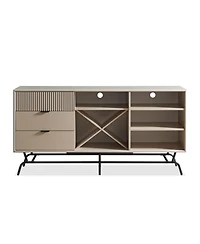 Furniture of America 60" Mdf Sami Composite Wine Rack Buffet