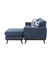 White Label Andora Reversible 87" Sofa Chaise