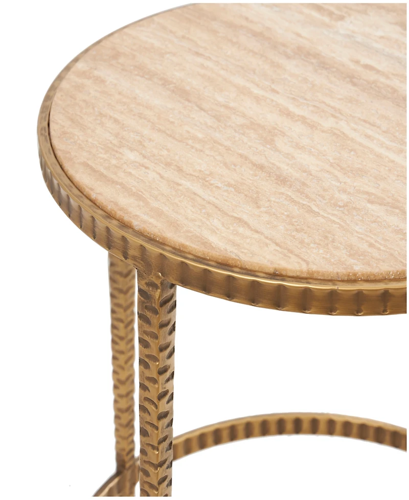 Rosemary Lane 19" x 19" x 20" Metal Accent Table