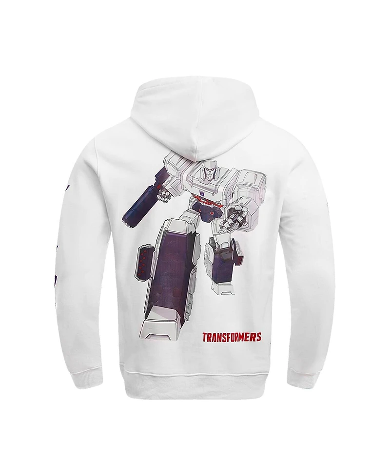 Men's and Women's Freeze Max White Transformers No Mercy Pullover Hoodie