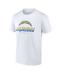 Men's Fanatics White Los Angeles Chargers Team Lockup T-shirt
