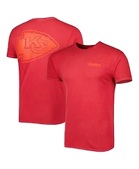 Men's '47 Brand Red Kansas City Chiefs Fast Track Tonal Highlight T-shirt