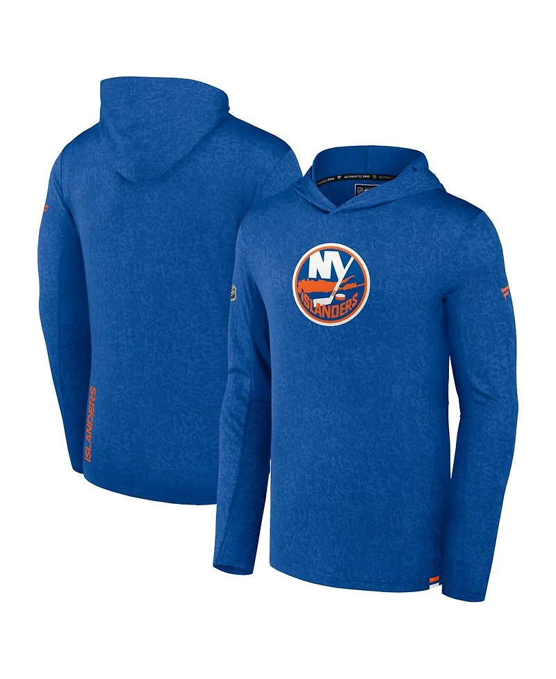 Men's Fanatics Royal New York Islanders Authentic Pro Lightweight Pullover Hoodie