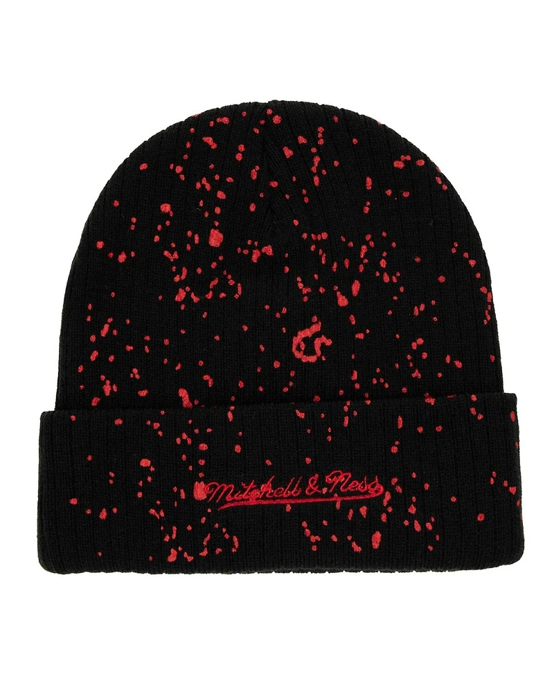 Men's Mitchell & Ness Black Philadelphia 76ers Nep Speckle Cuffed Knit Hat