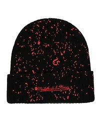Men's Mitchell & Ness Black Philadelphia 76ers Nep Speckle Cuffed Knit Hat