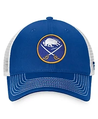 Men's Fanatics Royal, White Buffalo Sabres Slouch Core Primary Trucker Snapback Hat