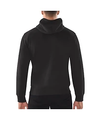 Men's Starter Black Distressed Baltimore Ravens Domestic Post Season Full-Zip Hoodie