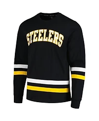 Men's Tommy Hilfiger Black, Gold Pittsburgh Steelers Nolan Long Sleeve T-shirt