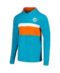 Men's Tommy Hilfiger Aqua Miami Dolphins Morgan Long Sleeve Hoodie T-shirt