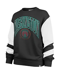 Women's '47 Brand Black Washington Wizards 2023/24 City Edition Nova Crew Sweatshirt