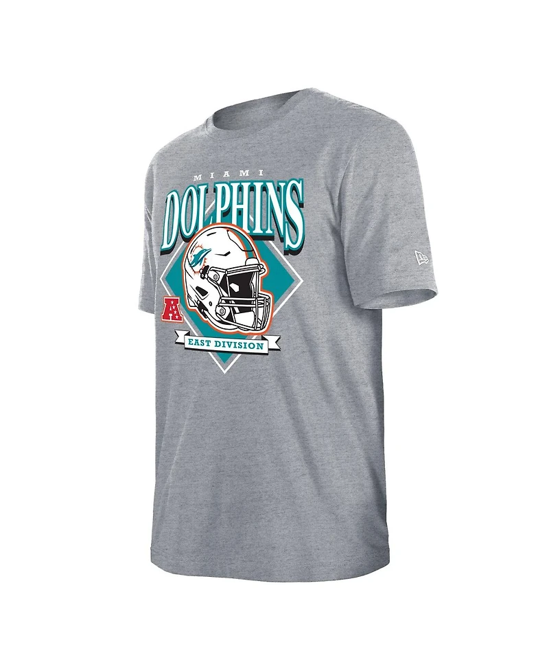 Men's New Era Gray Miami Dolphins Team Logo T-shirt