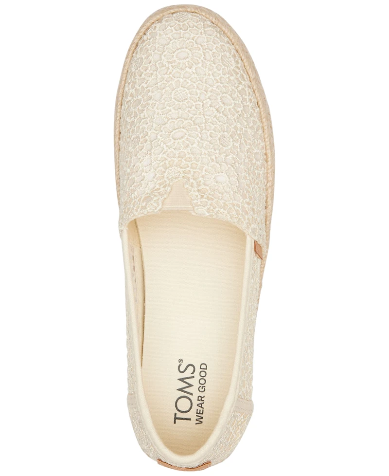 Toms Women's Valencia Moroccan Crochet Platform Espadrilles