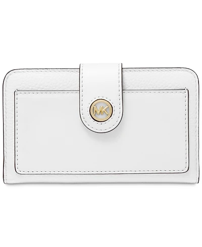 Michael Kors Charm Medium Tab Pocket Leather Bifold Wallet