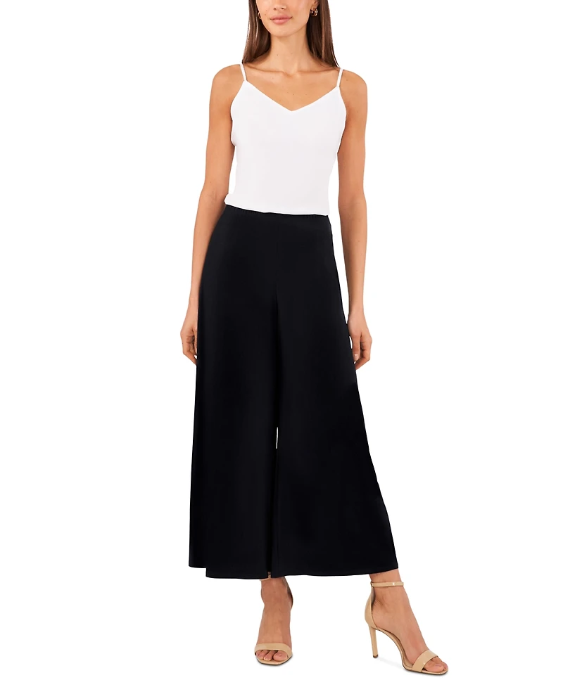 Vince Camuto Women's Pull On Wide Leg Ankle Pants