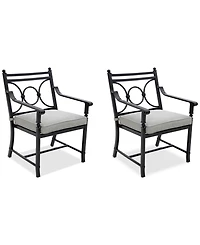 Wythburn Mix and Match Scroll Outdoor Dining Chairs, Set of 2, Created for Macy's
