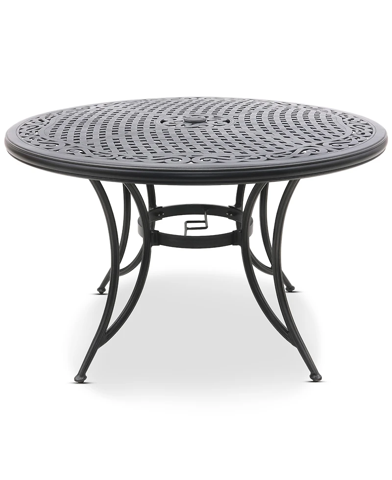 Wythburn Mix and Match 48" Round Cast Aluminum Outdoor Dining Table