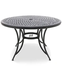 Wythburn Mix and Match 48" Round Cast Aluminum Outdoor Dining Table