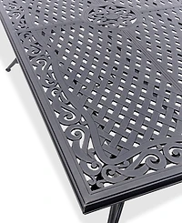 Wythburn Mix and Match 72"x 38" Cast Aluminum Outdoor Dining Table