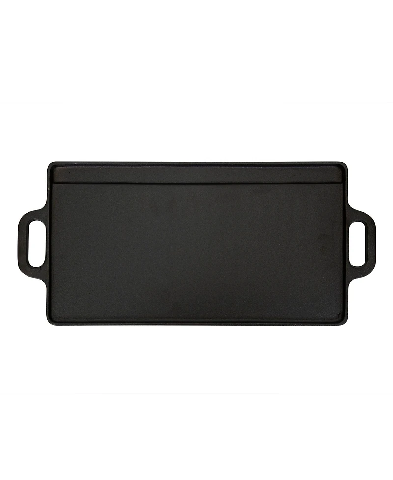Stan sport Pre-Seasoned Cast Iron Griddle with Reversible Cooking Surface