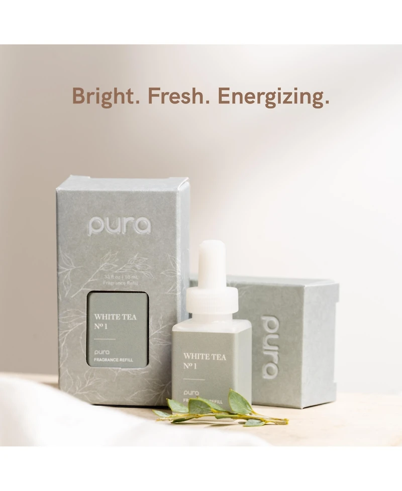 Pura - White Tea No. 1 Smart Home Air Diffuser Fragrance - Smart Home Scent Refill - Up to 120-Hours of Premium Fragrance per Refill