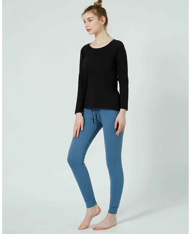 Rebody Active Women's Essentials Scooped Long Sleeve Top