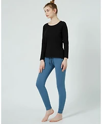 Rebody Active Women's Essentials Scooped Long Sleeve Top