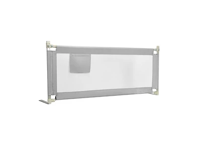 Slickblue Baby Bed Guardrail with Double Lock for Secure Toddler Sleep Support