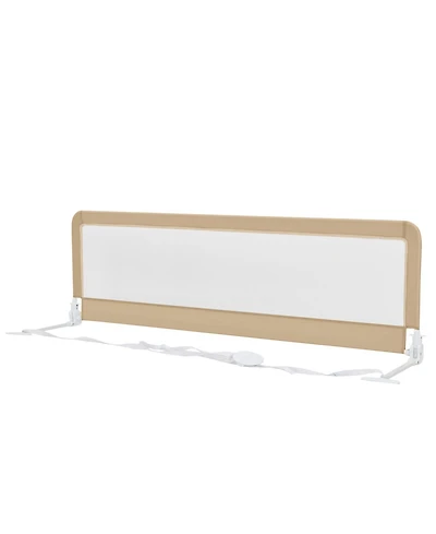 71 Inch Extra Long Swing Down Bed Guardrail with Safety Straps