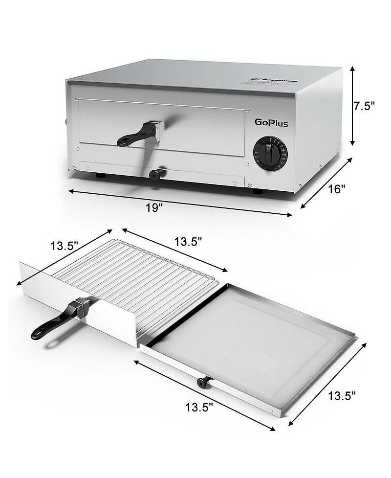 Kitchen Commercial Pizza Oven Stainless Steel Pan