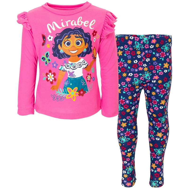 Encanto Girls Mirabel T-Shirt and Leggings Outfit Set