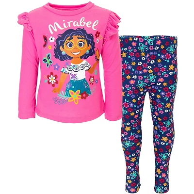 Encanto Girls Mirabel T-Shirt and Leggings Outfit Set
