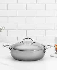 Hestan NanoBond Titanium Stainless Steel 5-Quart Dutch Oven with Dome Lid