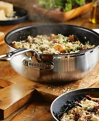 Hestan ProBond Clad Titum Stainless Steel Nonstick 3.5-Quart Covered Essential Pan