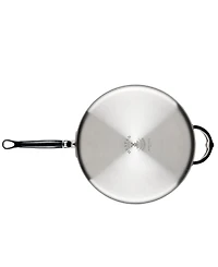 Hestan ProBond Clad Titum Stainless Steel Nonstick 5-Quart Covered Saute Pan with Helper Handle