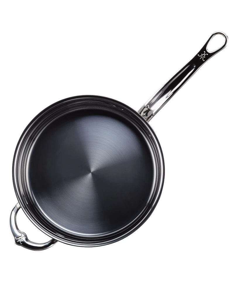 Hestan NanoBond Titanium Stainless Steel 4-Quart Covered Saucepan with Helper Handle