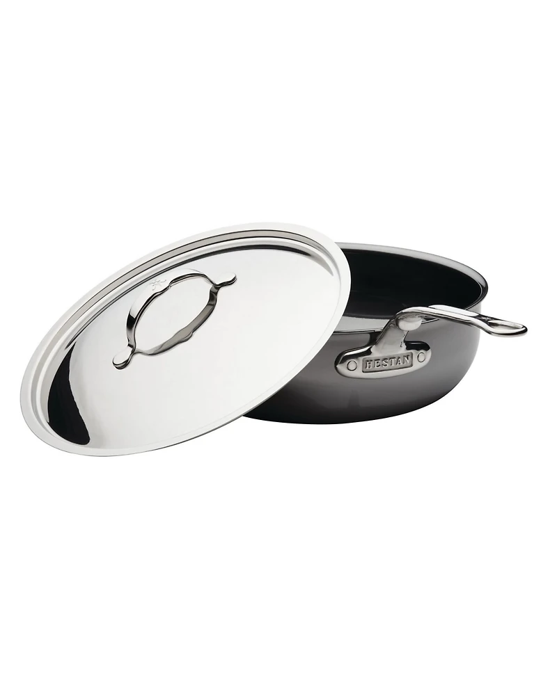 Hestan NanoBond Titanium Stainless Steel 5-Quart Covered Essential Pan with Helper Handle