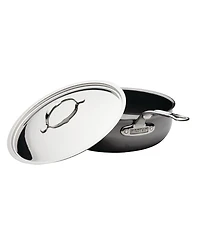 Hestan NanoBond Titanium Stainless Steel 5-Quart Covered Essential Pan with Helper Handle